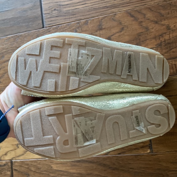 Stuart Weitzman Girls Gold Ballet Flats. Brand new! 4 - Picture 4 of 4